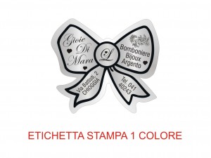 Etichette adesive per bomboniere e confetterie (mm 35x30)  (cod.37H)